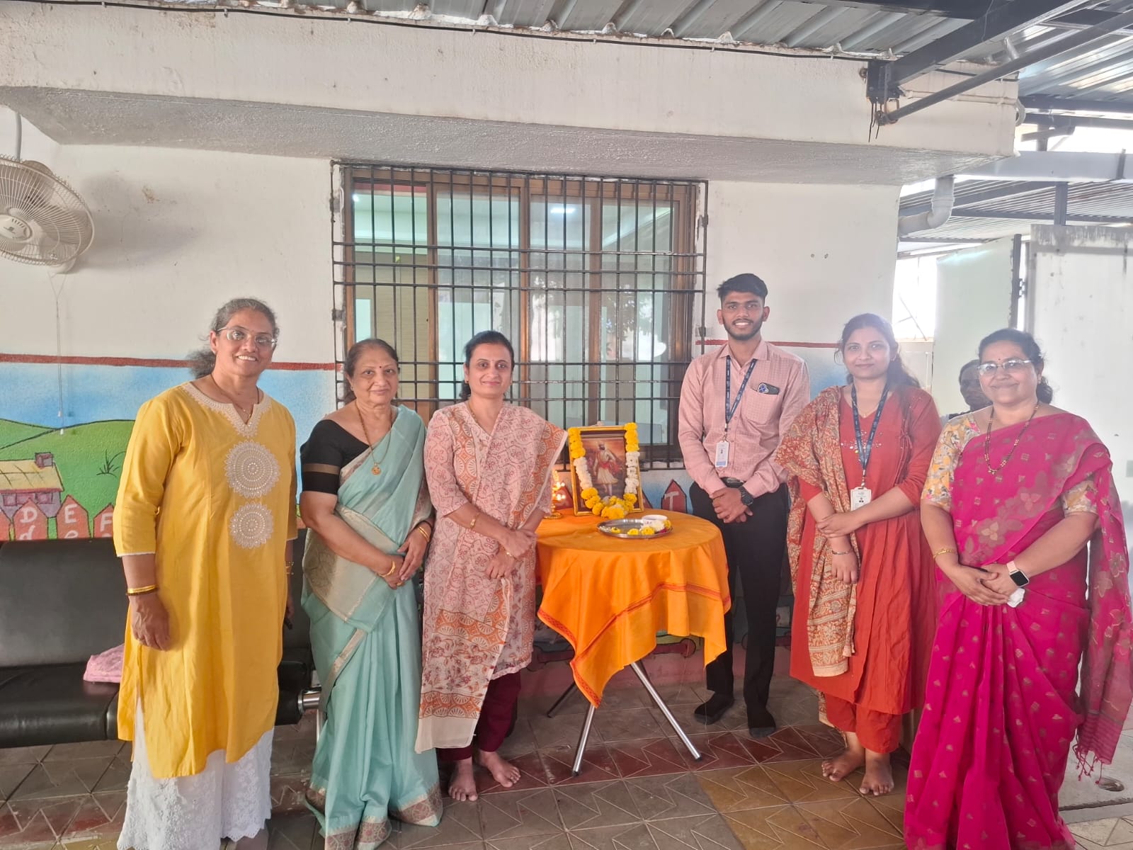 SAKAR team at a small ceremony